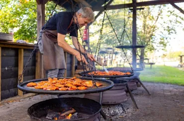 Houtvuur barbecue inclusief dranken