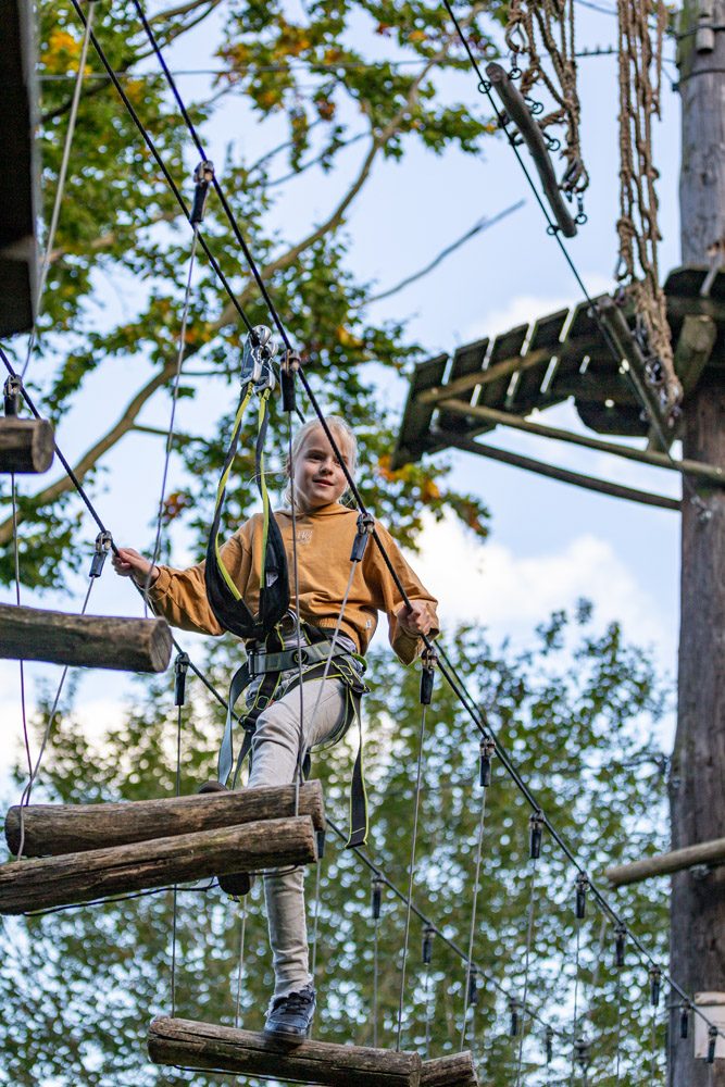 Klimmen bij het grootste terras